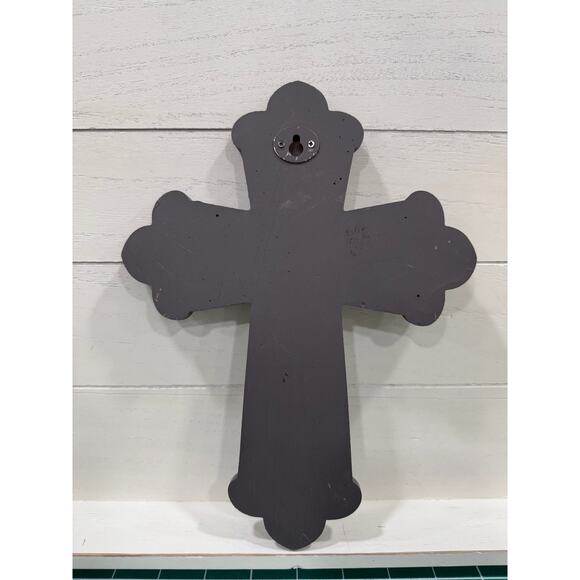 Philippians 4:13 Wall Cross, Blue MDF Scripture Decor, Farmhouse Christian Gift - Picture 10 of 10